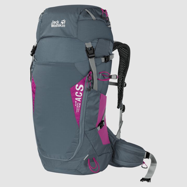 Mochila Senderismo Jack Wolfskin Crosstrail 30 St Mujer Grises Mexico-6117925